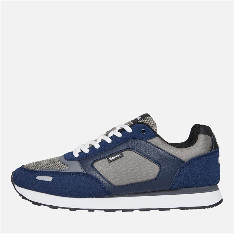 Bench Mens Warner Trainers Navy/Blue/Grey - Image 1