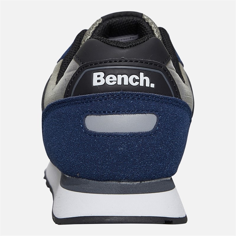 Bench Mens Warner Trainers Navy/Blue/Grey - Image 3