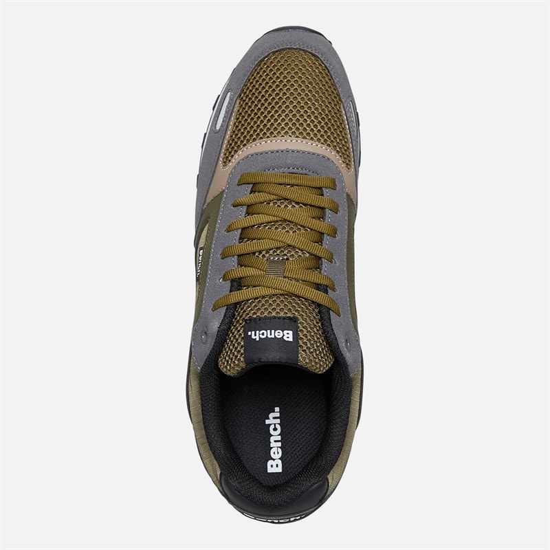 Bench Mens Warner Trainers Grey Comb - Image 4