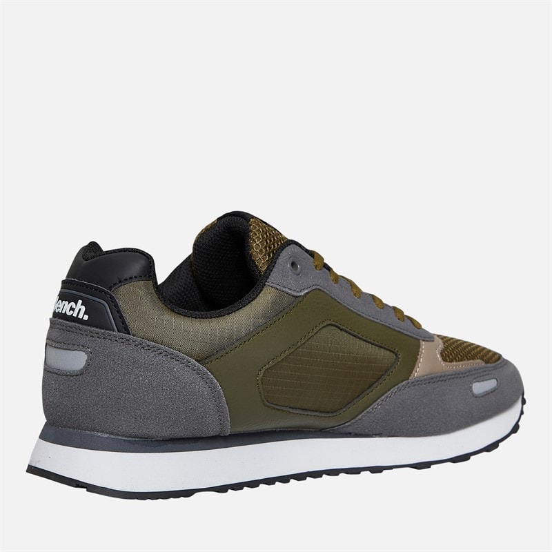 Bench Mens Warner Trainers Grey Comb - Image 5
