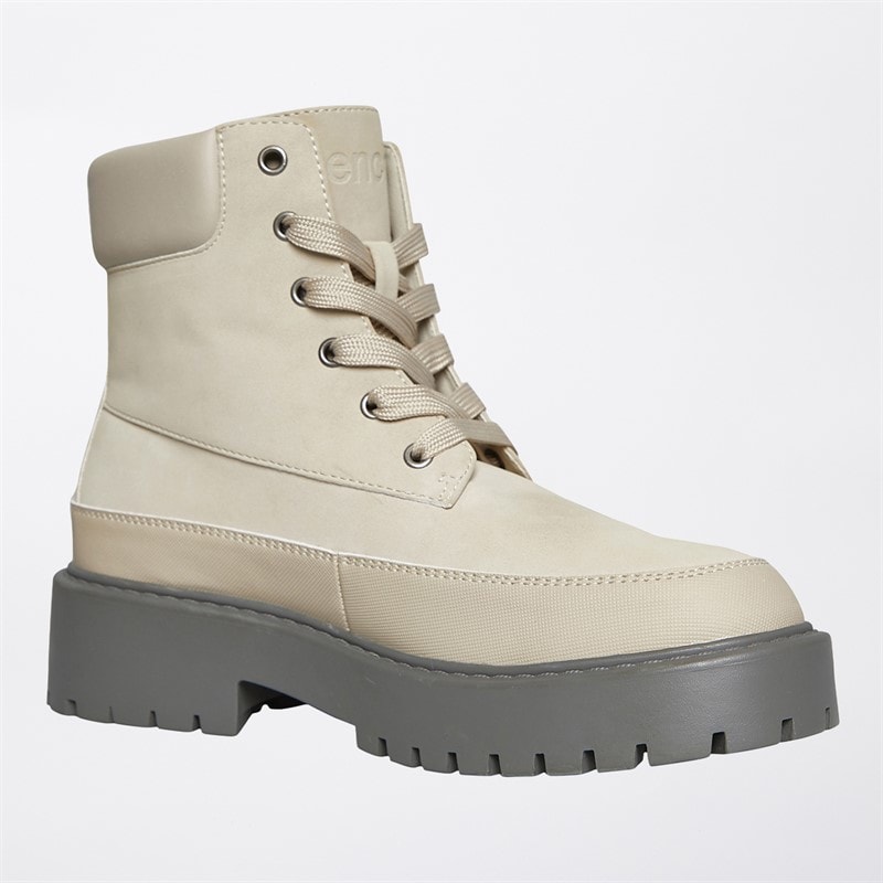 Bench Womens Bonham Lace Up Ankle Boots Grey - Image 4