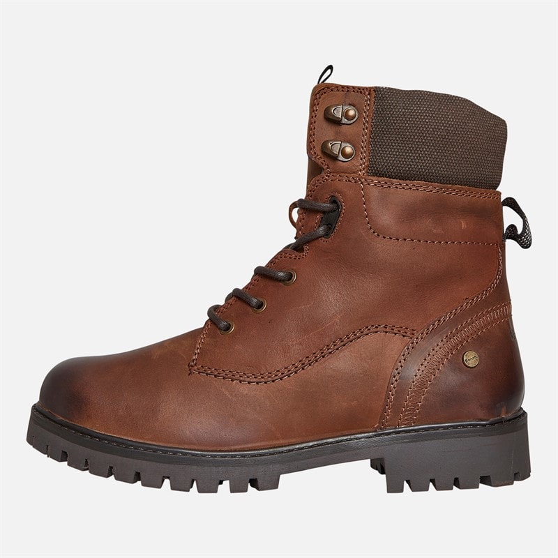 Bench Mens Oldham Aviator Boots Chestnut/Brown - Image 1