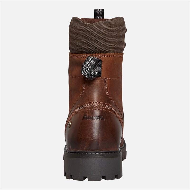 Bench Mens Oldham Aviator Boots Chestnut/Brown - Image 3