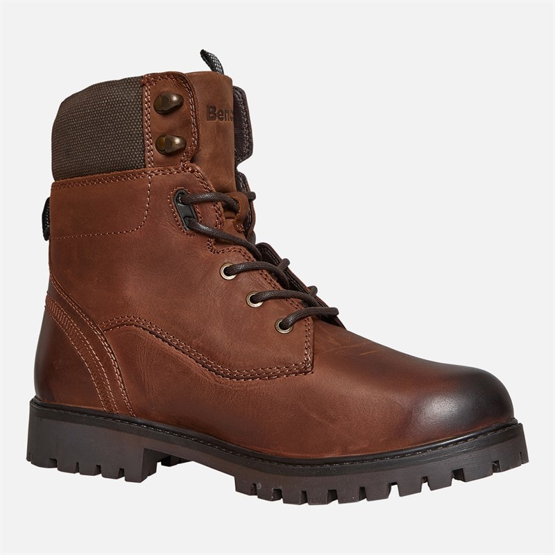 Bench Mens Oldham Aviator Boots Chestnut/Brown - Image 4