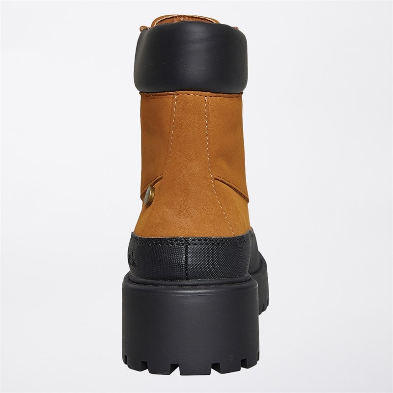 Bench Womens Bonham Lace Up Ankle Boots Tan - Image 3