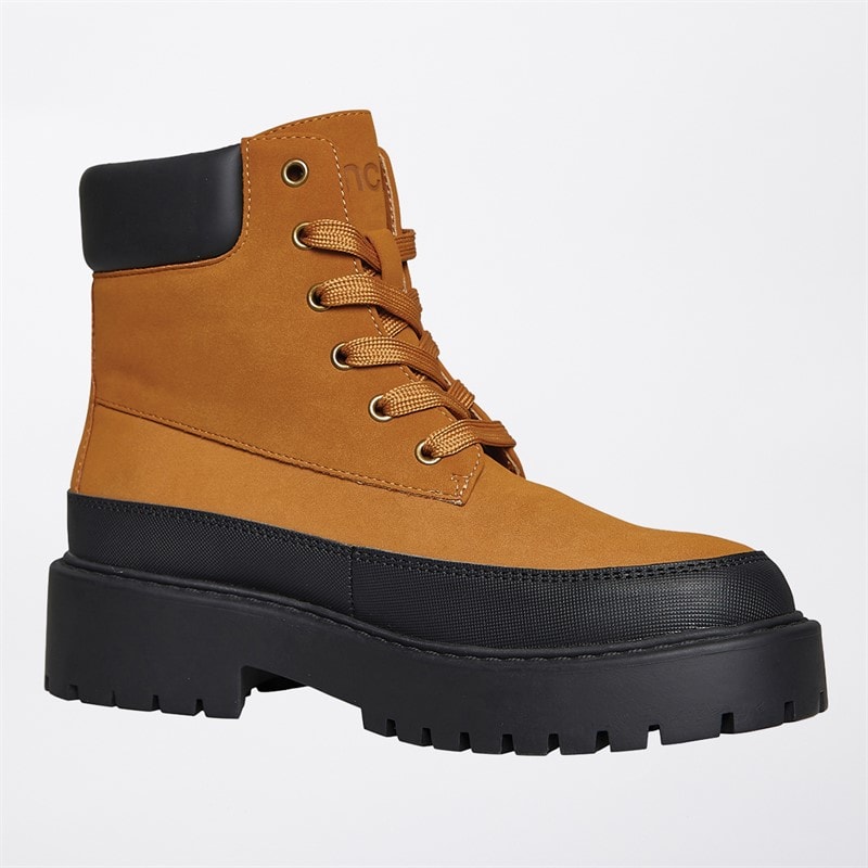 Bench Womens Bonham Lace Up Ankle Boots Tan - Image 4