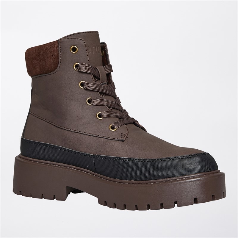 Bench Womens Bonham Lace Up Ankle Boots Brown - Image 4