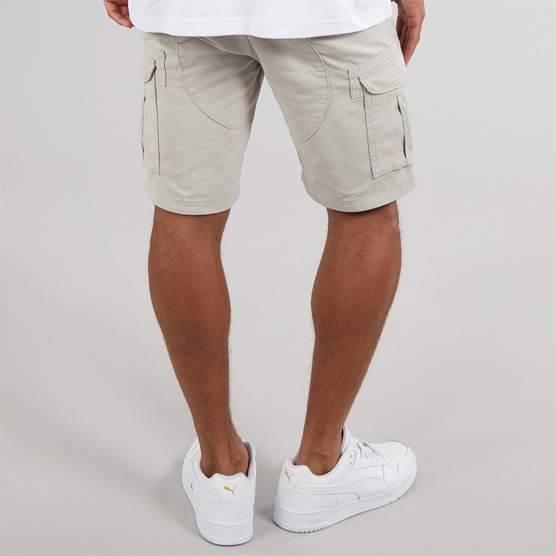Bench Mens Noahs Cargo Shorts Greige - Image 2
