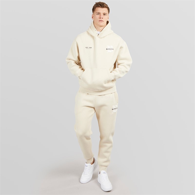 Bench Mens Vallia Tracksuit Ecru - Image 4