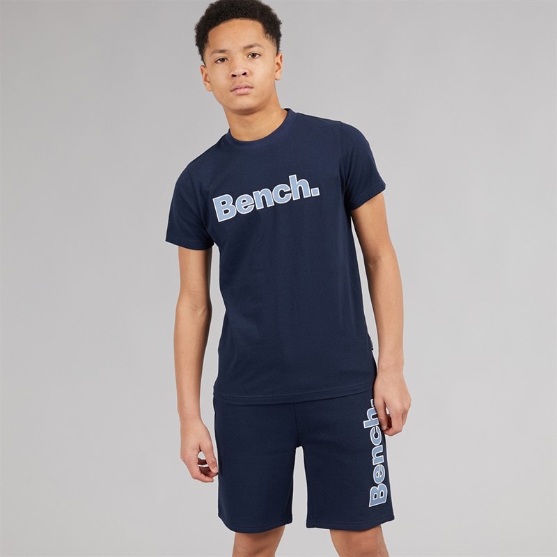Bench Boys Gowsen B T-Shirt And Shorts Set Navy