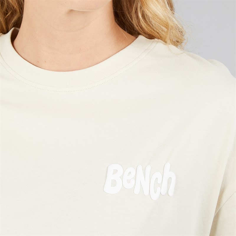 Bench Womens Sarrine Oversized T-Shirt Chalk - Image 5