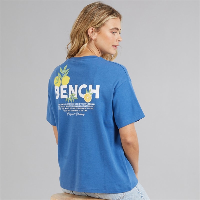 Bench Womens Kassa Oversized T-Shirt Cobalt Blue