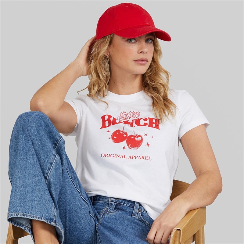 Bench Womens Sorren T-Shirt White - Image 1