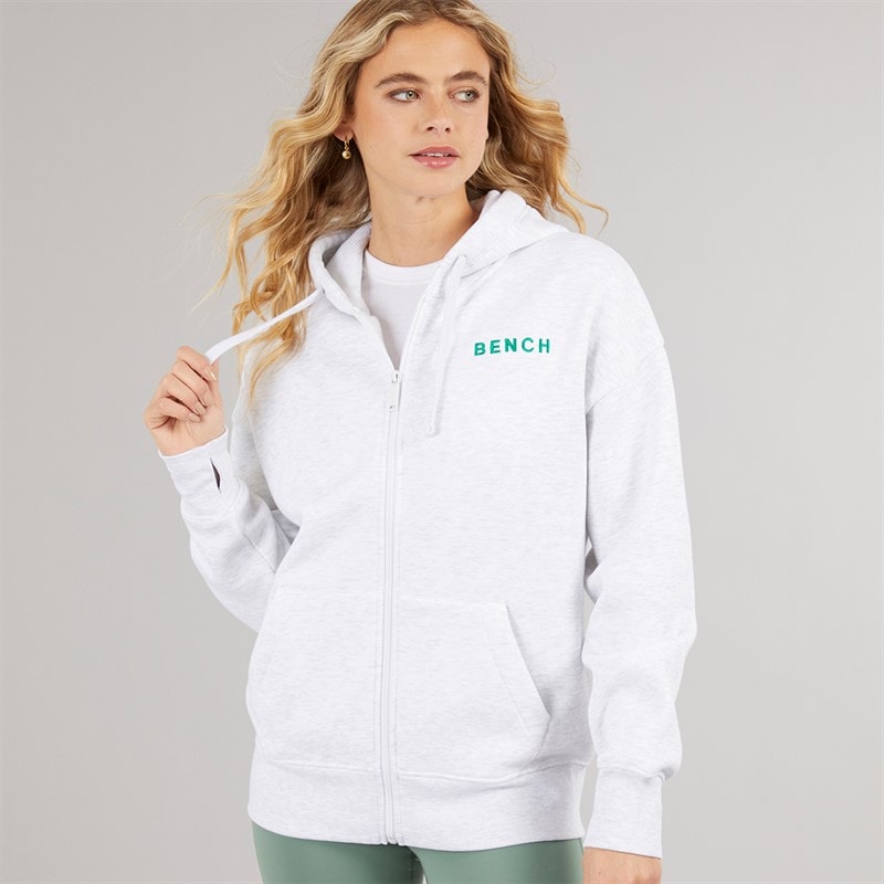 Bench Womens Catryn Hoodie Ice Grey Marl - Image 2