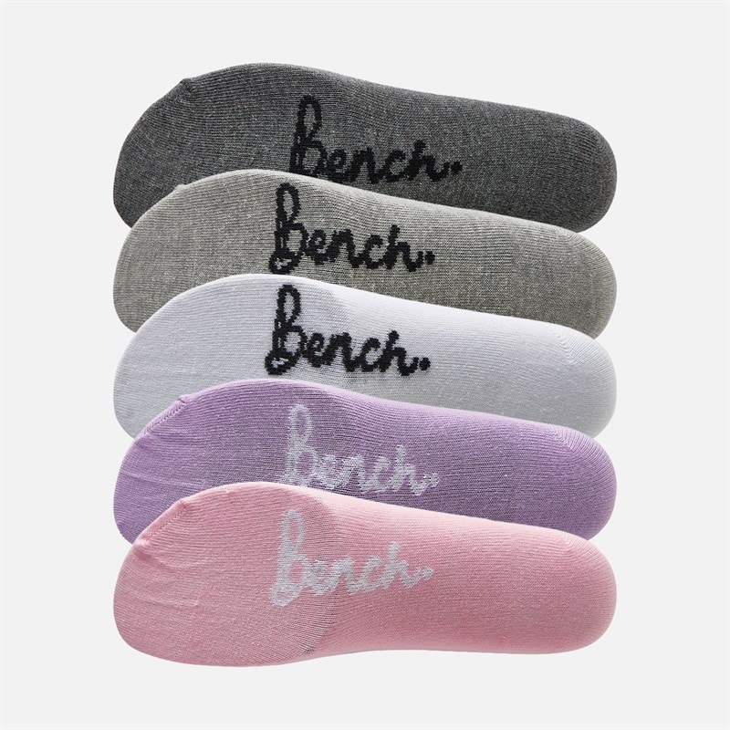 Bench Womens Jovita Five Pack Trainer Liners Mixed - Image 2