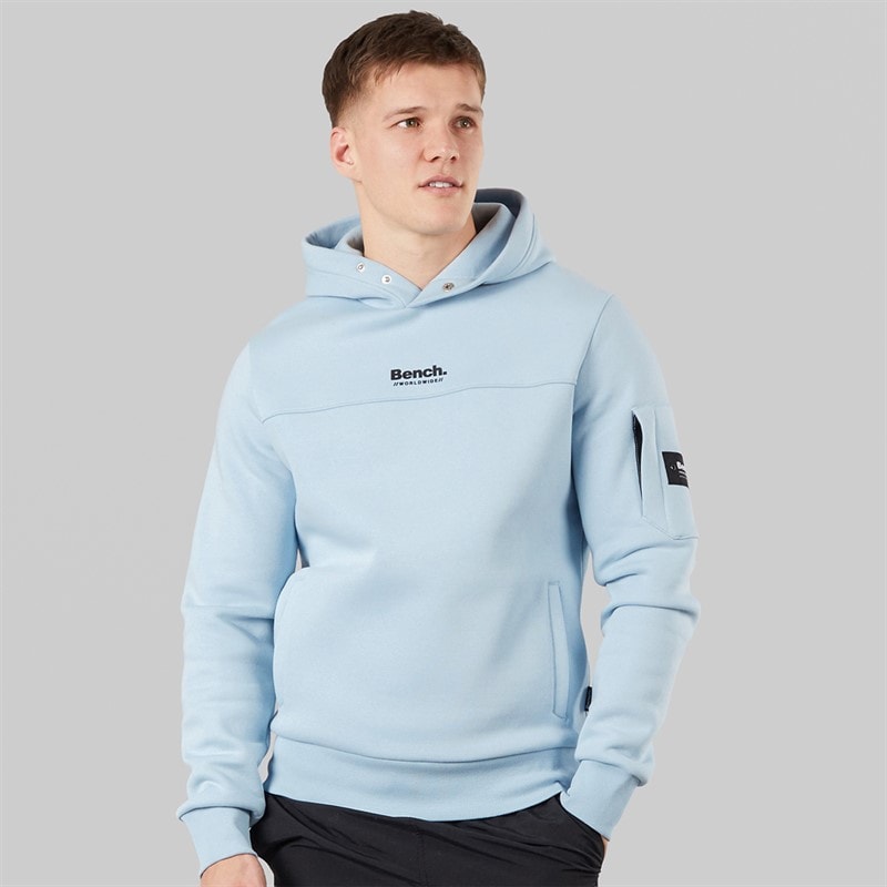 Bench Mens Mozoni Hoodie Blue Aura
