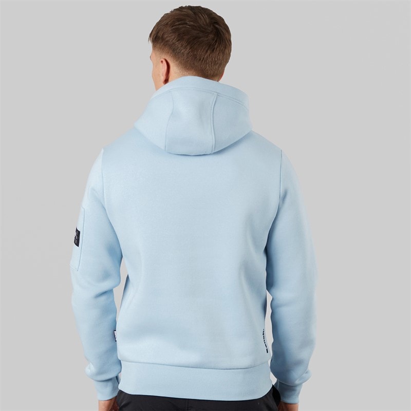 Bench Mens Mozoni Hoodie Blue Aura - Image 2