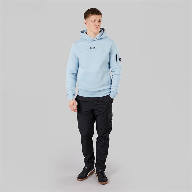Bench Mens Mozoni Hoodie Blue Aura - Image 4