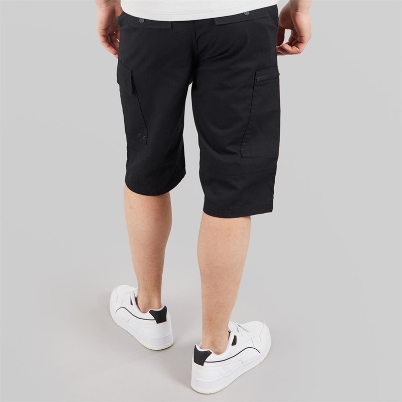 Bench Mens Avaros Cargo Shorts Black - Image 2
