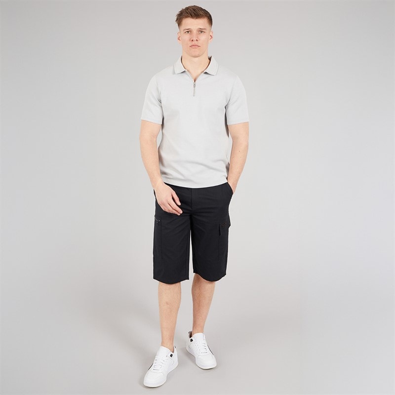 Bench Mens Avaros Cargo Shorts Black - Image 3