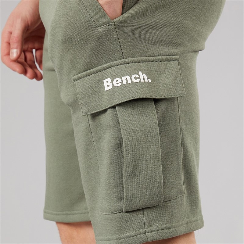 Bench Mens Tollson Cargo Shorts Sage - Image 3