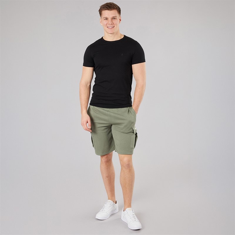 Bench Mens Tollson Cargo Shorts Sage - Image 4