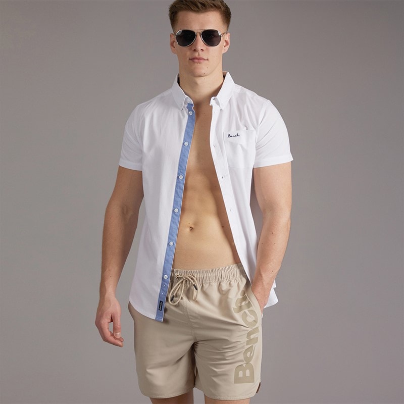 Bench Mens Covian Swim Shorts Stone - Image 3