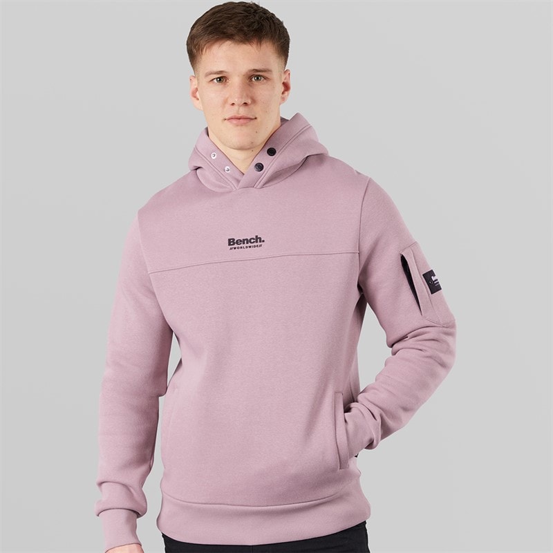 Bench Mens Mozoni Hoodie Faded Purple - Image 1