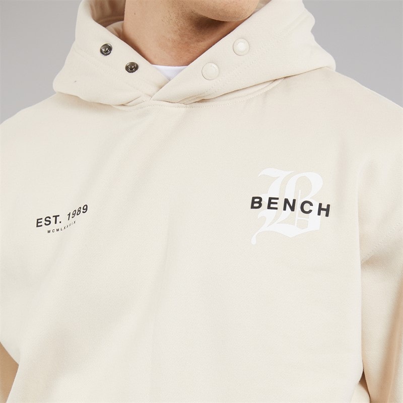 Bench Mens Etiva Hoodie Ecru - Image 5