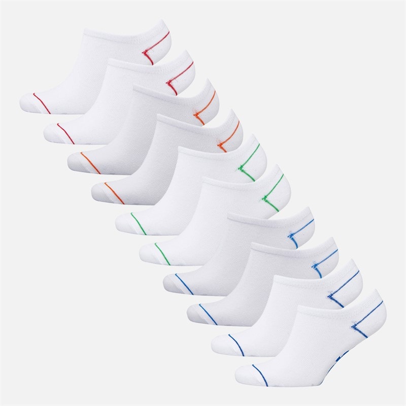 Bench Boys Birol Ten Pack Trainer Socks White - Image 1