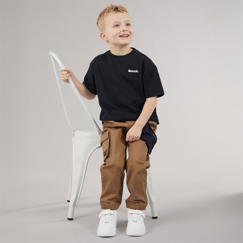 Bench Boys T-Shirt And Cargo Trousers Set Black - Image 4