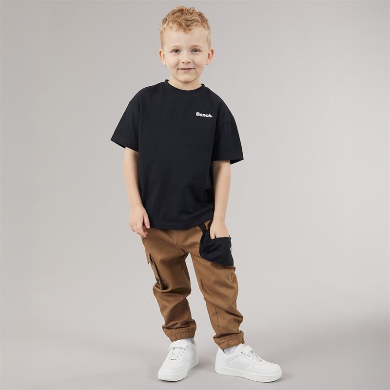Bench Boys T-Shirt And Cargo Trousers Set Black - Image 5