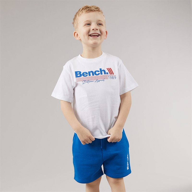 Bench Boys T-Shirt Shorts And Hat Set Blue - Image 5