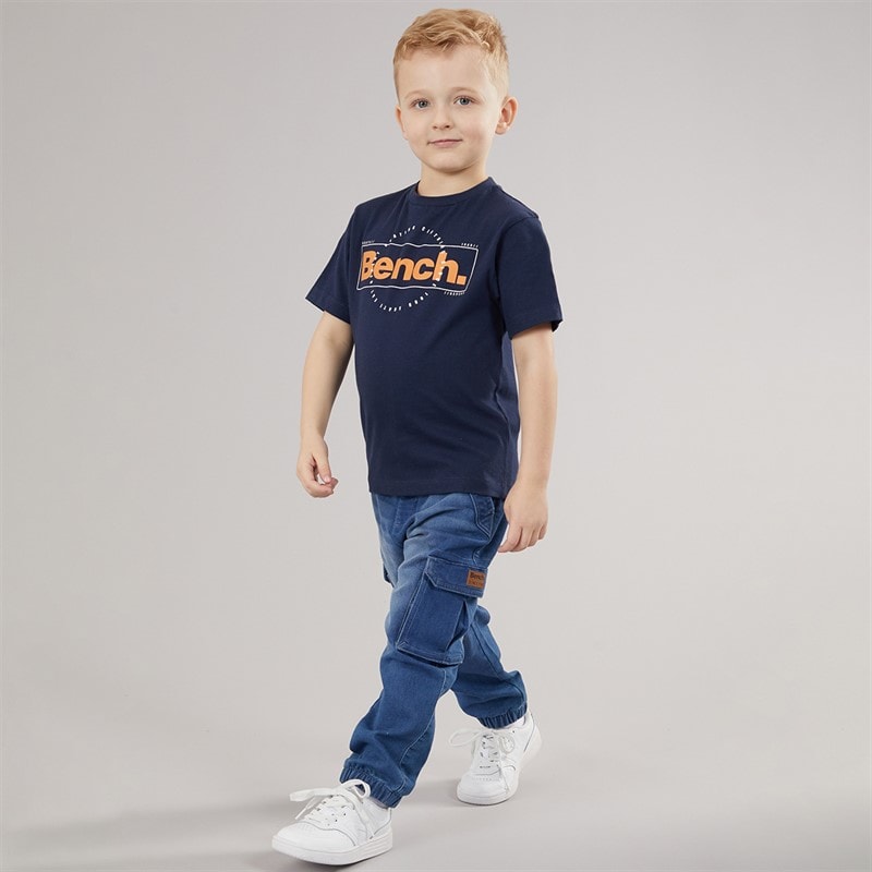Bench Boys T-Shirt And Cargo Jeans Set Navy - Image 1