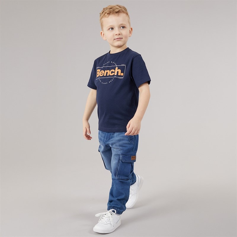 Bench Boys T-Shirt And Cargo Jeans Set Navy - Image 3