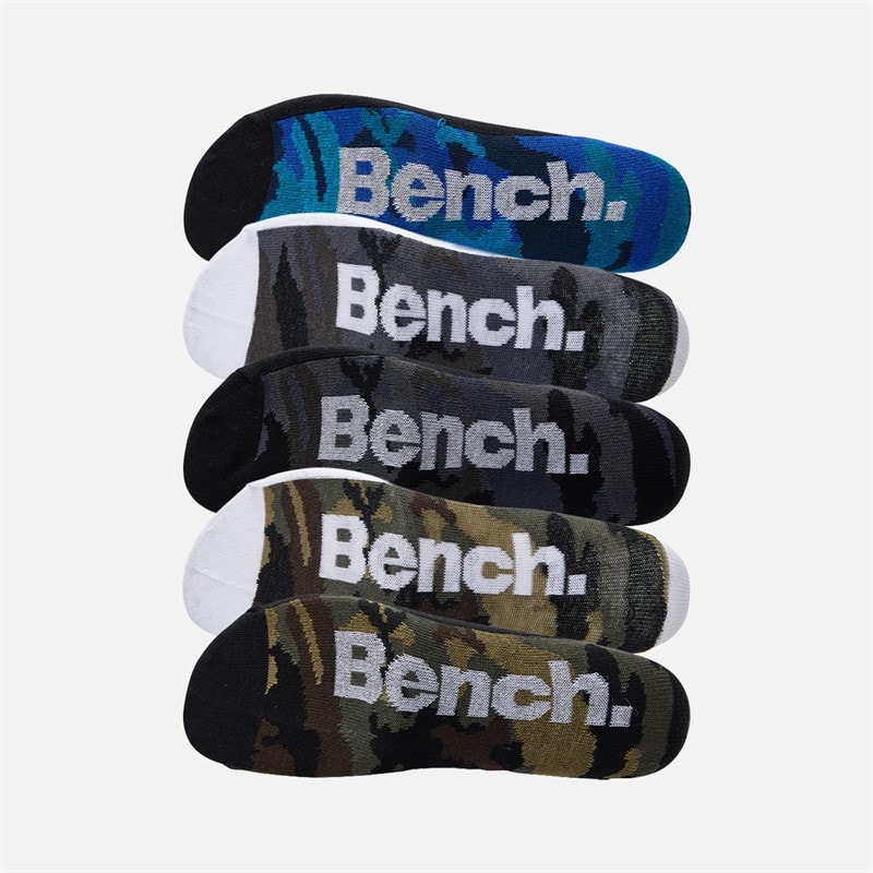 Bench Mens Padraic Ten Pack Trainer Liner Socks Mixed - Image 2