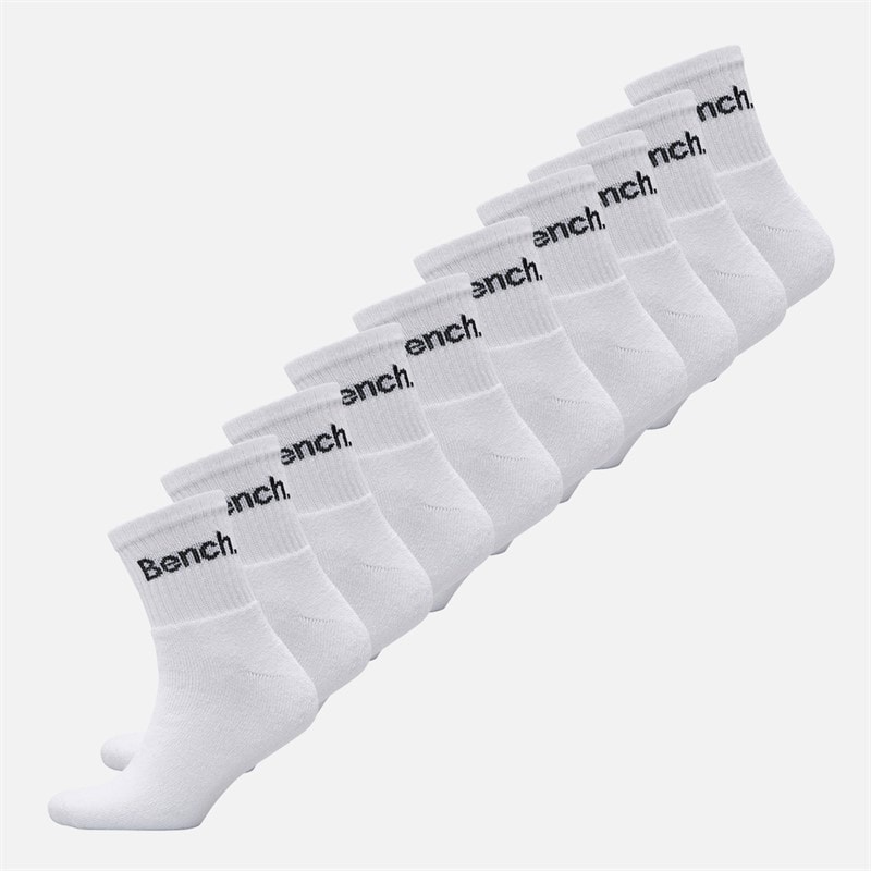 Bench Mens Gillen Ten Pack Cushioned Crew Socks Mixed - Image 1