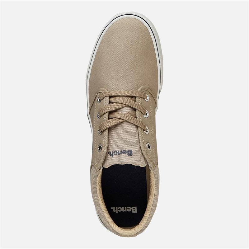 Bench Mens Donnie Canvas Trainers Sand - Image 4