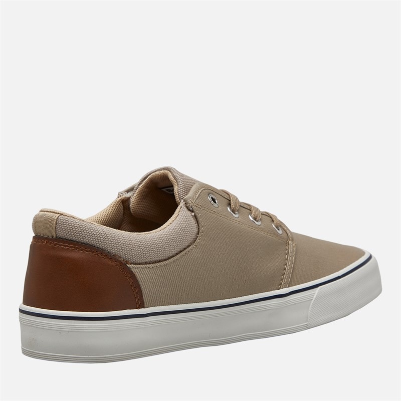 Bench Mens Donnie Canvas Trainers Sand - Image 5