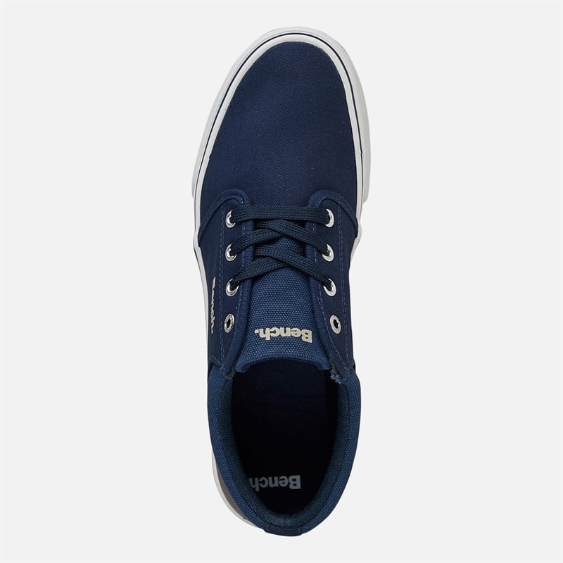 Bench Mens Donnie Canvas Trainers Navy - Image 4