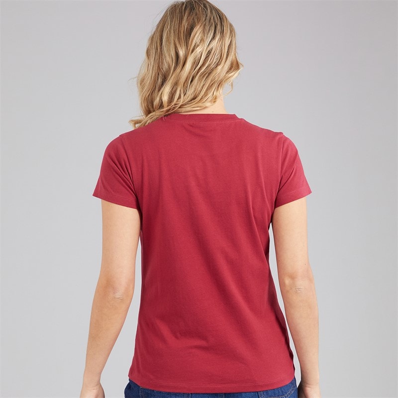 Bench Womens Sorren T-Shirt Cranberry Juice - Image 2