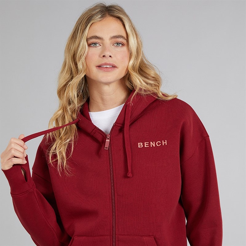 Bench Womens Catryn Hoodie Cranberry Juice - Image 3