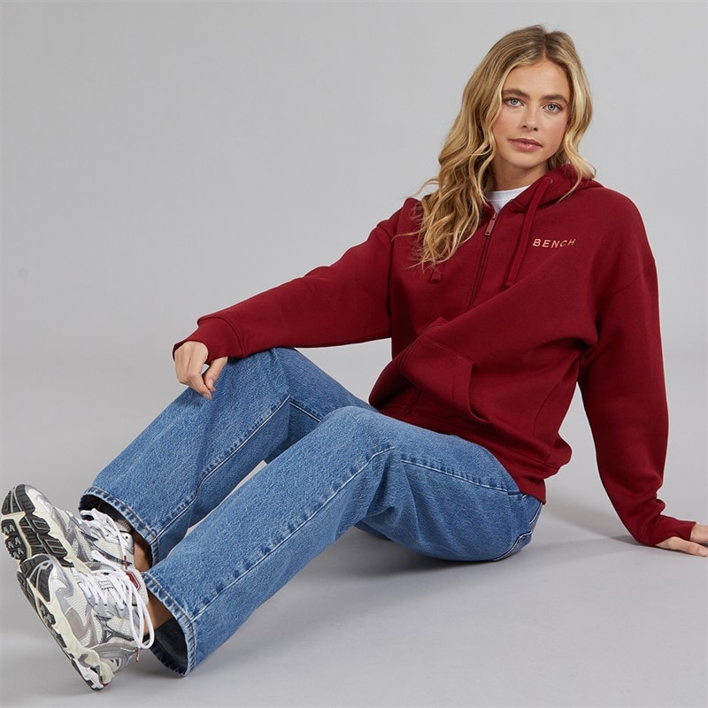 Bench Womens Catryn Hoodie Cranberry Juice - Image 4