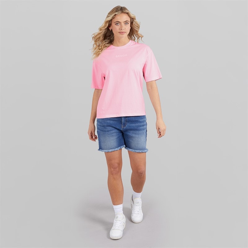 Bench Womens Lilla T-Shirt Pink - Image 4