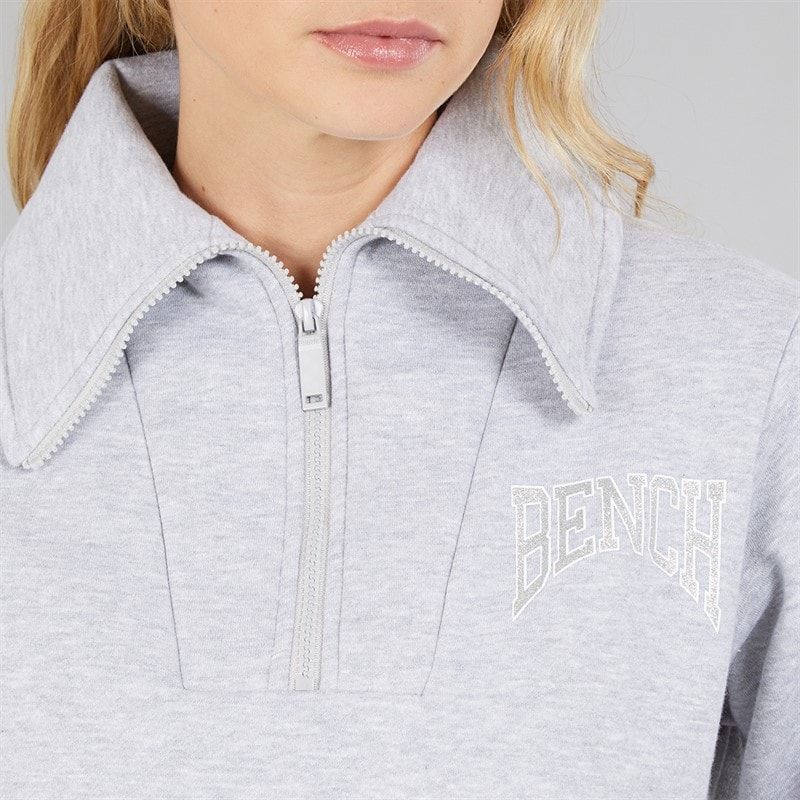 Bench Womens Kessa Sweatshirt Grey Marl - Image 5