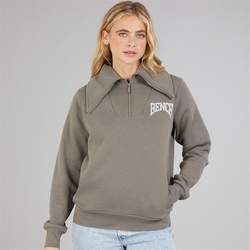 Bench Womens Kessa Sweatshirt Charcoal - Image 3