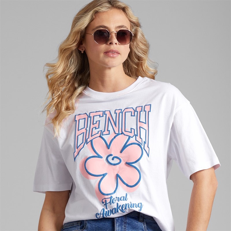 Bench Womens Lemina T-Shirt White