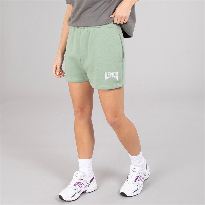 Bench Womens Loanne Fleece Shorts Sage Green - Image 1