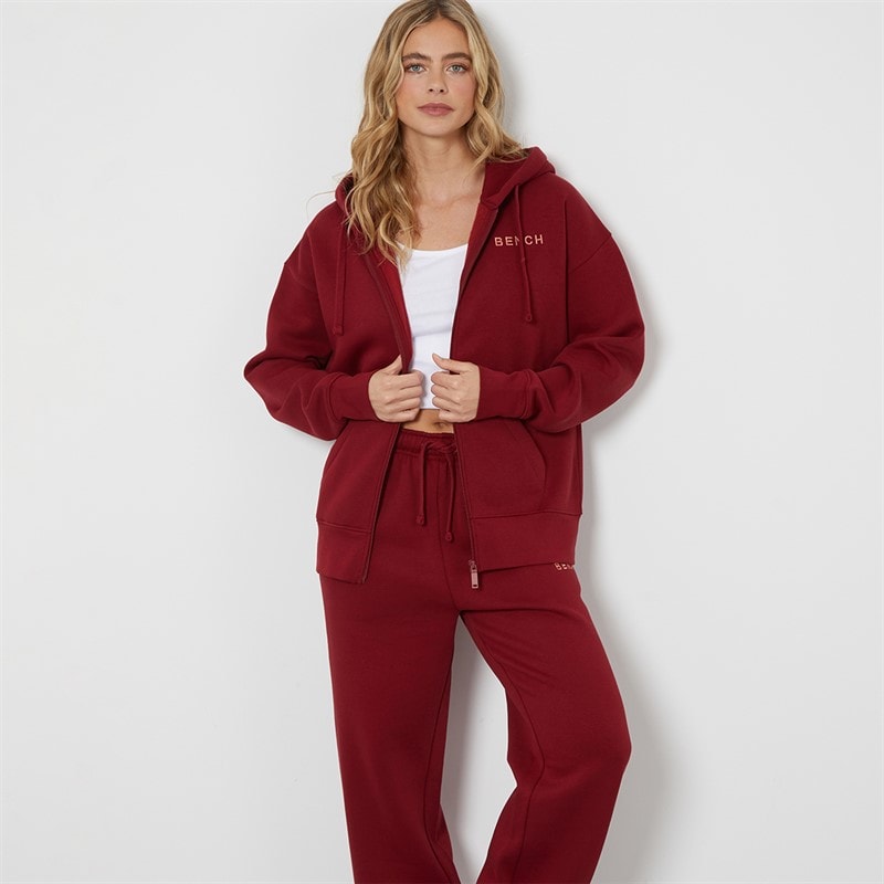 Bench Womens Velia Tracksuit Cranberry Juice - Image 3