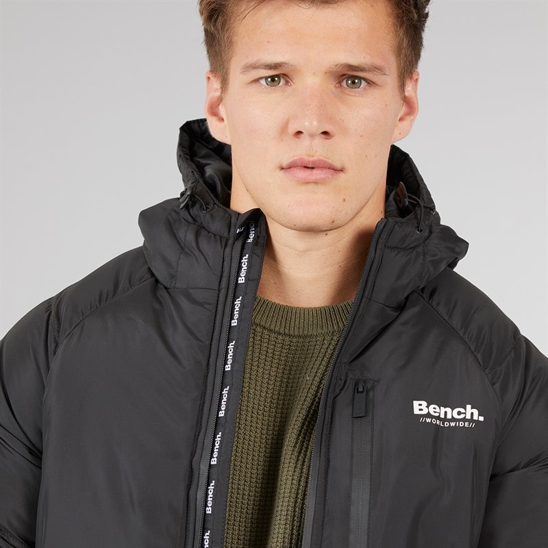 Bench Mens Rafera Padded Jacket A Black - Image 3